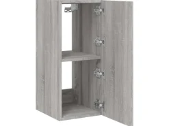 vidaXL TV-Wandschrank mit LED-Leuchten Grau Sonoma 30,5x35x70 cm* TV-Wände|Wohnwände