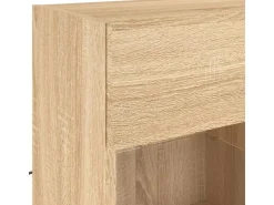 vidaXL TV-Wandschrank mit LED-Leuchten Sonoma-Eiche 78,5x30x60,5 cm* Wohnwände