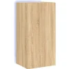 vidaXL TV-Wandschrank mit LED-Leuchten Sonoma-Eiche 40,5x35x80 cm* Wohnwände