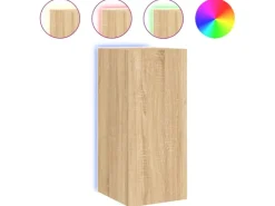 vidaXL TV-Wandschrank mit LED-Leuchten Sonoma-Eiche 30,5x35x70 cm* Wohnwände