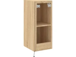 vidaXL TV-Wandschrank mit LED-Leuchten Sonoma-Eiche 30,5x35x70 cm* Wohnwände