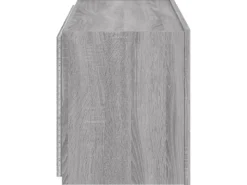 vidaXL TV-Wandschrank mit LED-Leuchten Grau Sonoma 80x35x41 cm* Wohnwände