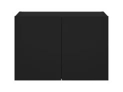 vidaXL TV-Wandschrank mit LED-Leuchten Schwarz 60x35x41 cm