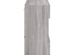 vidaXL TV-Wandschrank mit LED-Leuchten Grau Sonoma 58,5x30x60,5 cm* Wohnwände|TV-Wände