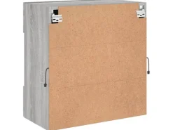 vidaXL TV-Wandschrank mit LED-Leuchten Grau Sonoma 58,5x30x60,5 cm* Wohnwände|TV-Wände