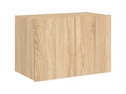 vidaXL TV-Wandschrank mit LED-Leuchten Sonoma-Eiche 60x35x41 cm* Wohnwände|TV-Wände