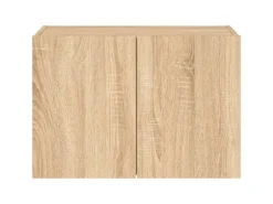 vidaXL TV-Wandschrank mit LED-Leuchten Sonoma-Eiche 60x35x41 cm* Wohnwände|TV-Wände