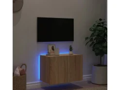 vidaXL TV-Wandschrank mit LED-Leuchten Sonoma-Eiche 60x35x41 cm* Wohnwände|TV-Wände