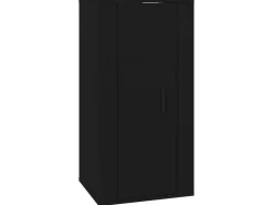 vidaXL TV-Wandschrank Schwarz 40x34,5x80 cm