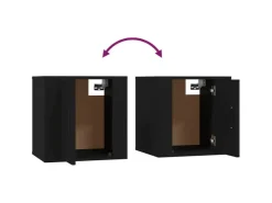 vidaXL TV-Wandschrank Schwarz 40x34,5x40 cm* Wohnwände