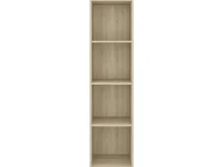 vidaXL TV-Wandschrank Sonoma-Eiche 37x37x142,5 cm Holzwerkstoff