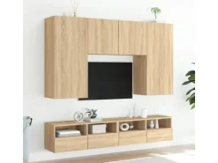 vidaXL TV-Wandschrank Sonoma-Eiche 100x30x30 cm Holzwerkstoff* Schweberegale|Wohnwände