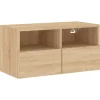 vidaXL TV-Wandschrank Sonoma-Eiche 60x30x30 cm Holzwerkstoff* Wohnwände|TV-Wände