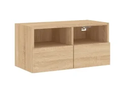 vidaXL TV-Wandschrank Sonoma-Eiche 60x30x30 cm Holzwerkstoff* Wohnwände|TV-Wände