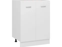 vidaXL Unterschrank Weiß 60x46x81,5 cm Holzwerkstoff