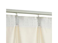 vidaXL Verdunkelungsvorhang mit Haken Samt Creme 290 x 245 cm* Vorhänge|Gardinen