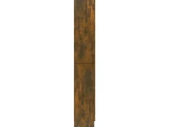 vidaXL Vitrinenschrank Räuchereiche 82,5x30,5x185,5 cm Holzwerkstoff