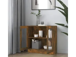 vidaXL Vitrinenschrank Räuchereiche 82,5x30,5x80 cm Holzwerkstoff* Vitrinen