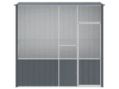vidaXL Voliere Anthrazit 215x78x200 cm Verzinkter Stahl* Vogelbedarf