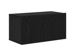 vidaXL Wand TV Schrank 4 Stk Schwarz Eichen-Optik Holzwerkstoff 3393361* TV-Wände