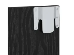 vidaXL Wand TV Schrank Schwarz Eichen-Optik 120 x 23,5 x 90 cm 875187
