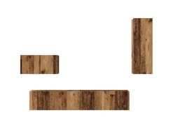 vidaXL Wand TV Schrank Set 4-Tlg 200 x 30 x 30 cm Holzwerkstoff 3393465