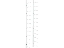 vidaXL Wand Weinregal für 24 Flaschen Weiß Eisen* Flaschenregale