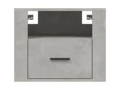 vidaXL Wand-Nachttisch Betongrau 50x36x40 cm