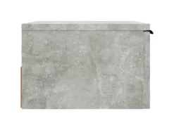 vidaXL Wand-Nachttisch Betongrau 34x30x20 cm