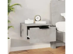 vidaXL Wand-Nachttisch Betongrau 34x30x20 cm