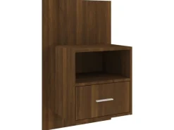 vidaXL Wand-Nachttisch Braun Eichen-Optik Holzwerkstoff Modell 1* Schweberegale