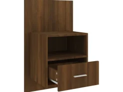 vidaXL Wand-Nachttisch Braun Eichen-Optik Holzwerkstoff Modell 1* Schweberegale