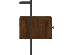 vidaXL Wand-Nachttisch Braun Eiche 35x30x51 cm Holzwerkstoff