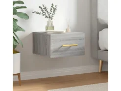 vidaXL Wand-Nachttisch Grau Sonoma 35x35x20 cm Modell 1* Schweberegale