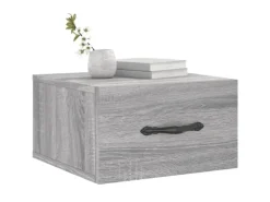 vidaXL Wand-Nachttisch Grau Sonoma 35x35x20 cm Modell 6