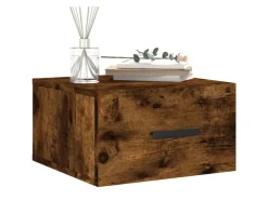vidaXL Wand-Nachttisch Räuchereiche 35x35x20 cm Modell 3* Schweberegale
