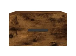 vidaXL Wand-Nachttisch Räuchereiche 35x35x20 cm Modell 3* Schweberegale
