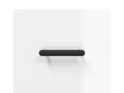 vidaXL Wand-Nachttische 2 Stk Hochglanz-Weiß 35x35x20 cm Modell 7
