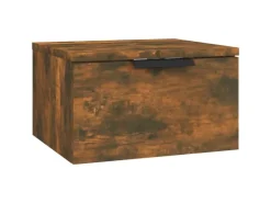 vidaXL Wand-Nachttische 2 Stk Räuchereiche 34x30x20 cm* Schweberegale