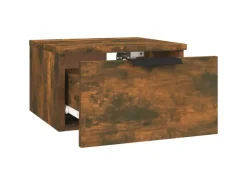 vidaXL Wand-Nachttische 2 Stk Räuchereiche 34x30x20 cm* Schweberegale