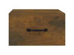 vidaXL Wand-Nachttische 2 Stk Räuchereiche 35x35x20 cm Modell 1* Schweberegale
