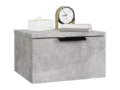 vidaXL Wand-Nachttische 2 Stk Betongrau 34x30x20 cm