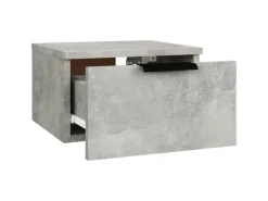 vidaXL Wand-Nachttische 2 Stk Betongrau 34x30x20 cm