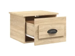 vidaXL Wand-Nachttische 2 Stk Sonoma-Eiche 41,5x36x28 cm* Schweberegale