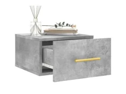 vidaXL Wand-Nachttische 2 Stk Betongrau 35x35x20 cm Modell 5
