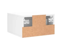 vidaXL Wand-Nachttische 2 Stk Weiß 35x35x20 cm Modell 7