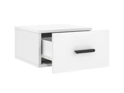 vidaXL Wand-Nachttische 2 Stk Weiß 35x35x20 cm Modell 3