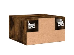 vidaXL Wand-Nachttische 2 Stk Räuchereiche 35x35x20 cm Modell 2