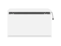 vidaXL Wand-Nachttische mit LED-Leuchten 2 Stk Weiß Modell 4* Schweberegale