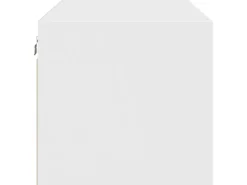 vidaXL Wandschrank mit Glastüren Weiß 102x37x35 cm